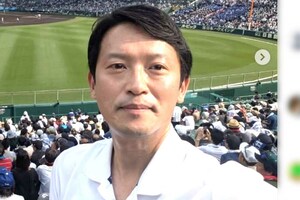 戦後80年目の『終戦の日』となった8月15日、兵庫県・斎藤元彦知事の1発目の投稿は高校野球の2回戦・東洋大姫路高校vs花巻東高校の観戦模様だった（本人のXより）