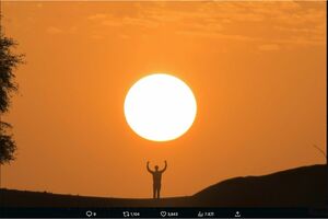 鳥山明さんの訃報後、Xユーザーが投稿した“リアル元気玉”の画像が話題になっている