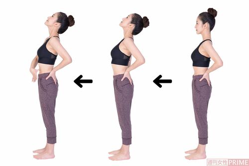 硬くなっているところを探すコツ　撮影／森モーリー鷹博　モデル／辛島菜摘