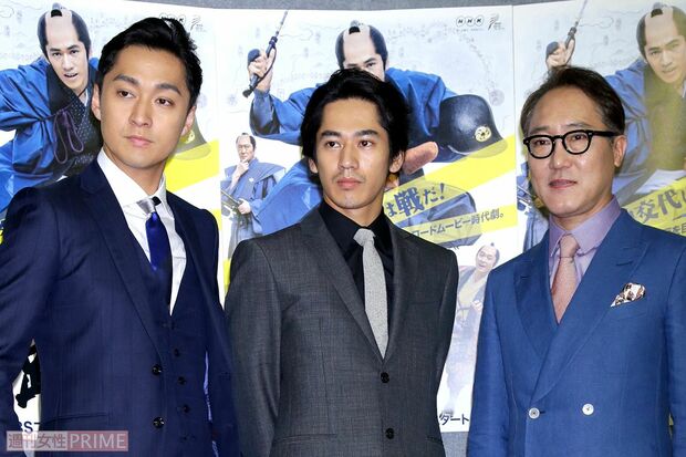 2015年放送のNHK・BSプレミアム『一路』で時代劇に初挑戦した永山絢斗（写真中央）