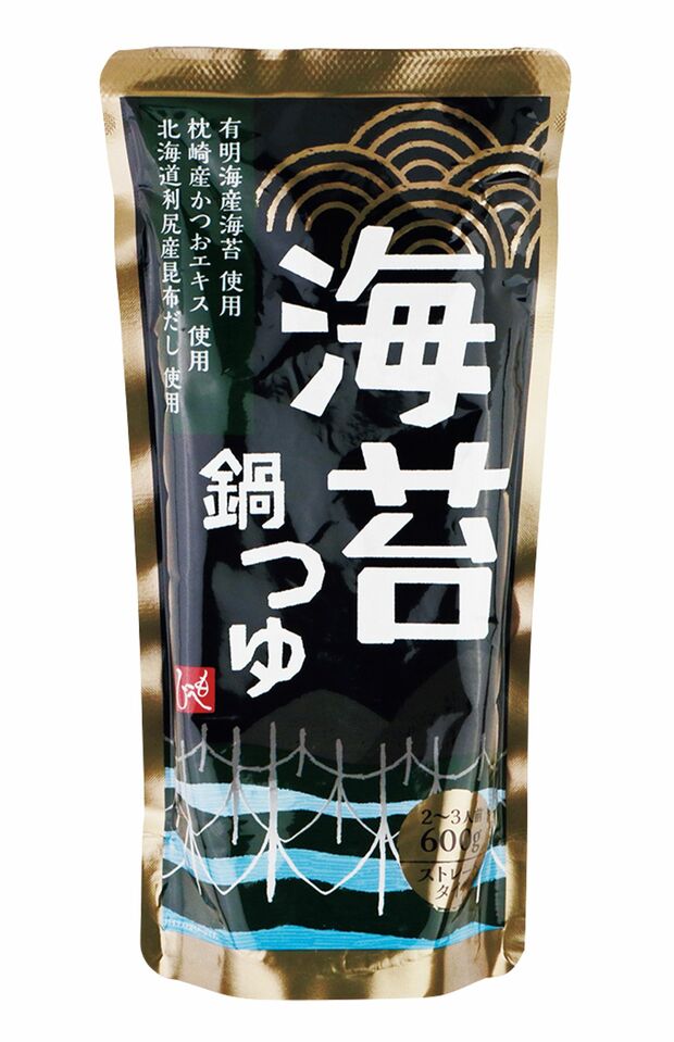 【カルディおすすめ商品（3/20）】もへじ有明海産海苔使用海苔鍋つゆ600g／321円　※画像をクリックするとAmazonの商品ページにジャンプします。