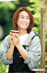 『趣味の園芸』氷川きよし グリーンサムへの12か月（Eテレ）での収録風景　 撮影／廣瀬靖士