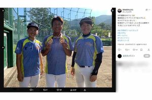 不同意わいせつの容疑で逮捕された、元ソフトバンクの宮地克彦容疑者(本人のXより)