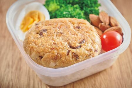 粉豆腐で作るツナバーグ弁当