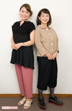 加藤綾菜（左）と阿川佐和子（右）
