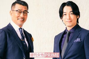 中井貴一とディーン・フジオカ　撮影／高梨俊浩