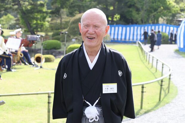 2025年4月に開かれた「春の園遊会」でのちばてつやさん
