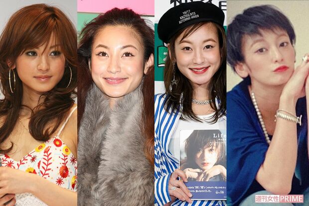 西山茉希(2007年・22歳、2014年・29歳、2018年・33歳、2021年・36歳 ※36歳は本人のインスタグラムより)
