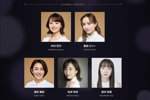 舞台『ハリー・ポッターと呪いの子』の出演者(公式サイトより)