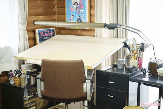 啓治さんが『はだしのゲン』連載後の晩年に漫画を描いていた机(撮影/山田智絵)