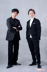 永山瑛太と中村七之助　撮影／高梨俊浩