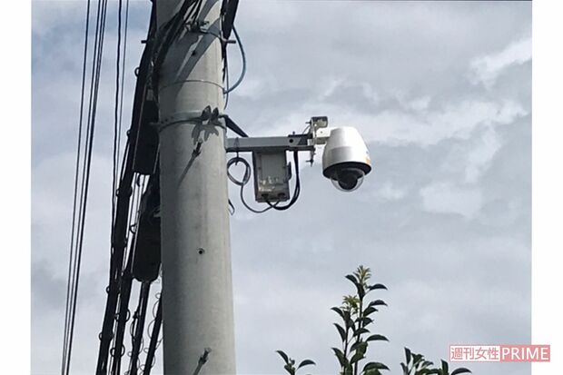 柳本智也容疑者宅近くに設置されていた防犯カメラ