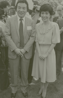 1978年、当時『シャボン玉こんにちは』のコンビ司会をしていた愛川欽也さんと結婚。以降、芸能界を代表するおしどり夫婦として知られるように