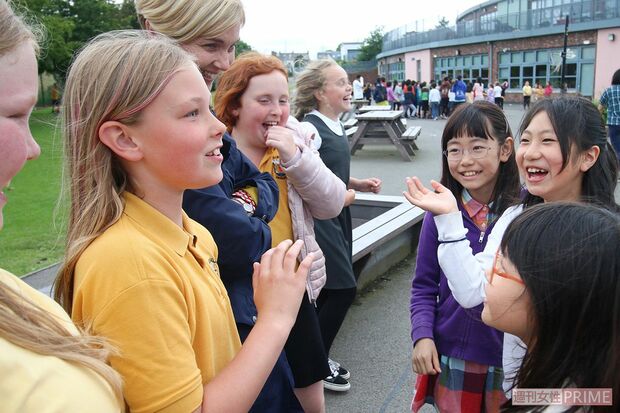 スコットランドを訪問する活動も。覚えたての英語を前のめりで実践！