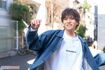 とても悪役には見えない、フレッシュな笑顔の財木琢磨(撮影/佐藤靖彦)