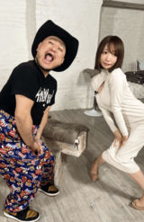 ハリウッドザコシショウと対面する清水あいり（本人公式Xより）