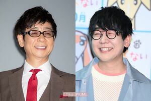 山寺宏一（左）、花江夏樹