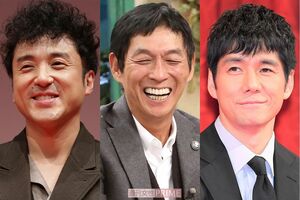 (左から)ムロツヨシ、明石家さんま、西島秀俊