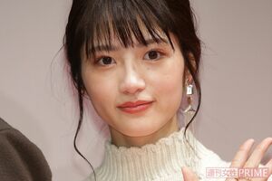 映画『ヲタクに恋は難しい』完成披露試写会での若月佑美（'20年1月）