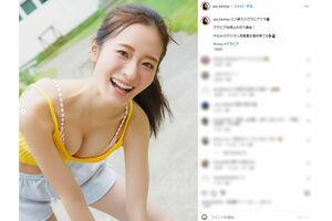 『FRIDAY』でグラビアに初挑戦した神谷明采（本人インスタグラムより）