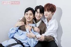 （左から）ホンソク、ヨウォン、イェンアン　撮影／廣瀬靖士