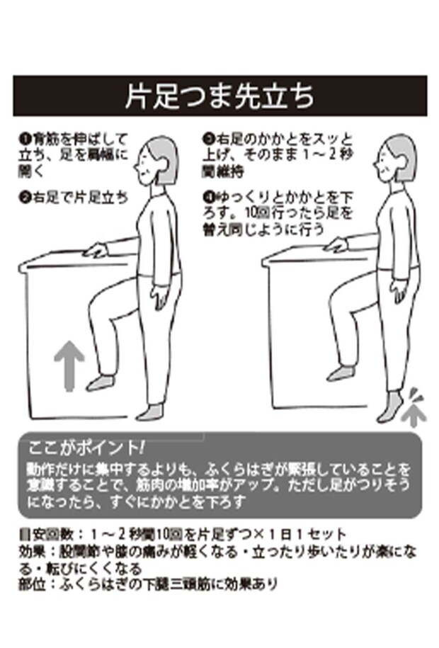 片足で立つだけ！筋力アップに最適な「ゆる体操」