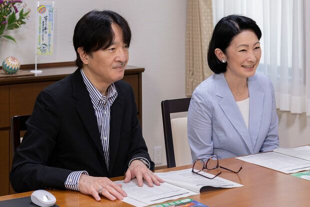 『全国高等学校総合文化祭』にオンラインでご視聴された秋篠宮ご夫妻（8月1日・赤坂）