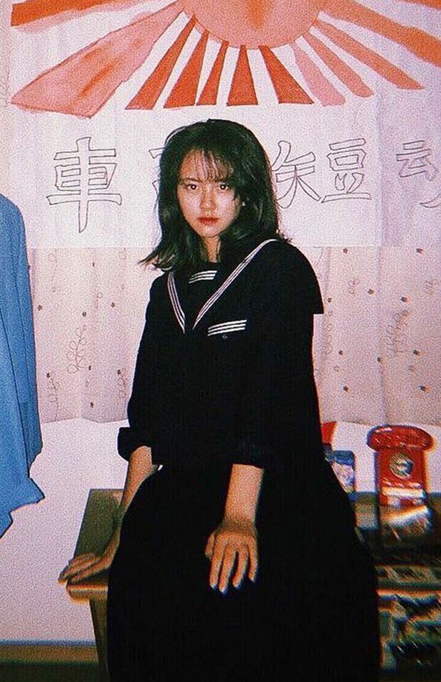 高校当時の実際の画像。漫画『ビー・バップ・ハイスクール』に魅せられ、昭和時代の不良に（写真／本人提供）