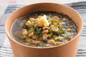 包丁いらずのめかぶ納豆スープ　料理制作／田村つぼみ　撮影／三村健二