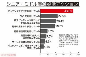 ミドル・シニア層の婚活アクション