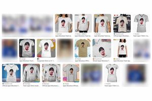 海外サイトでは“Team Ippei”Tシャツが多数販売されている