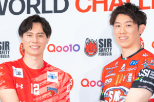 男子バレー日本代表の高橋藍と石川祐希