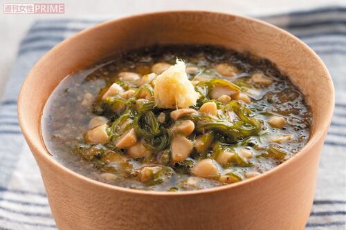 包丁いらずのめかぶ納豆スープ　料理制作／田村つぼみ　撮影／三村健二