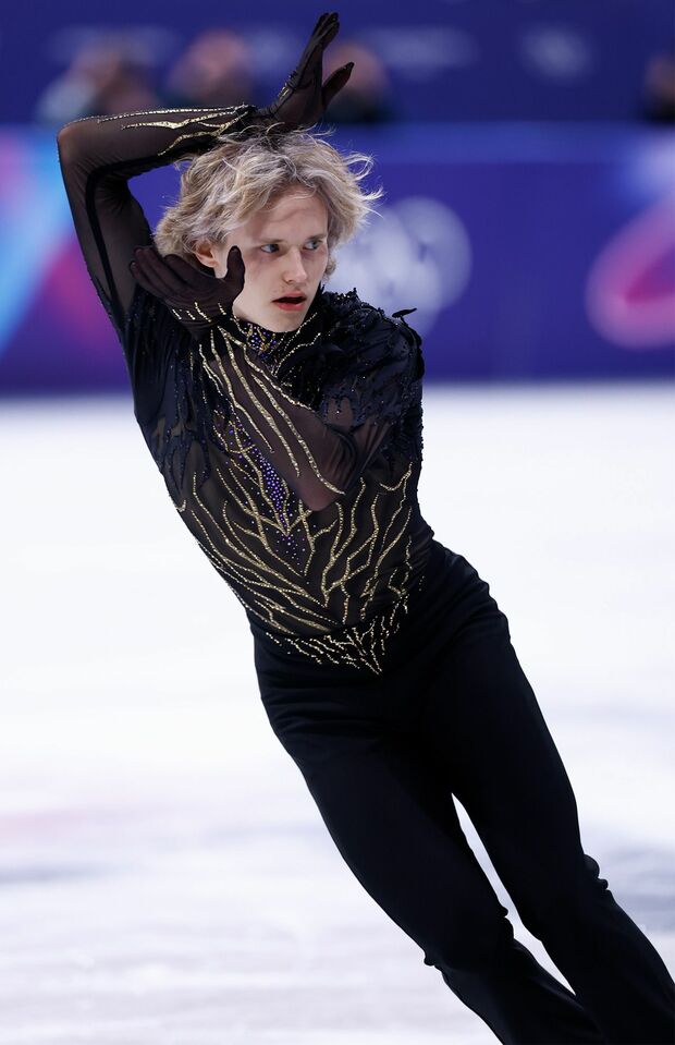 フリー演技中のイリア・マリニン選手（撮影／JMPA）