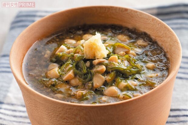 包丁いらずのめかぶ納豆スープ　料理制作／田村つぼみ　撮影／三村健二