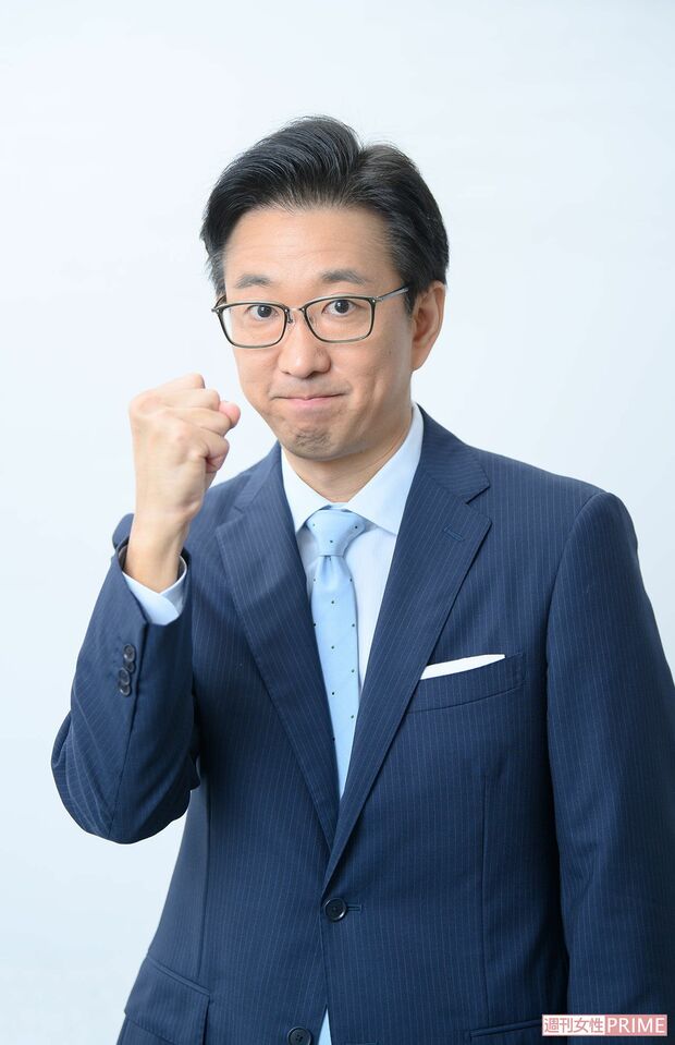  小木逸平アナ　 撮影／渡邊智裕