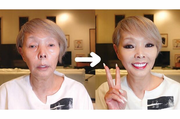 研ナオコYouTube「またメイクしてみました。」は再生回数547万回超えの大反響。お肌がキレイ、化粧でここまで変わるのかとの声も