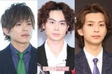 左から山本裕典、菅田将暉、三浦翔平