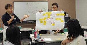  16日開催の『ダブルケアサポーター養成講座』で行われたグループワークの様子