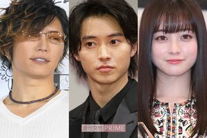左からGACKT、山崎賢人、橋本環奈