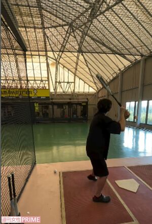 「退院後、2024年11月末に初めてDHでバッターボックスに立てました」俳優・小堀正博さんのインスタグラムより（2024年9月10日付）