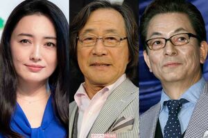 左から仲間由紀恵、武田鉄矢、水谷豊