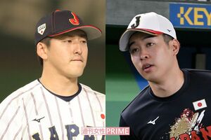 隅田知一郎投手（左）と種市篤暉投手