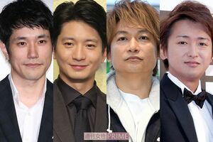 （左から）松山ケンイチ、向井理、香取慎吾、大野智