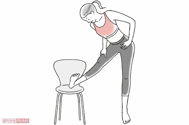 ひざ押しストレッチ