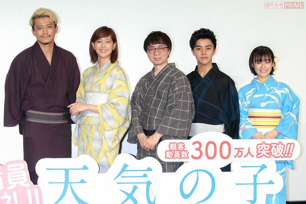 映画『天気の子』大ヒット御礼舞台挨拶　撮影／佐藤靖彦
