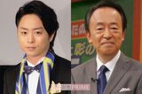 （左から）嵐・櫻井翔と池上彰