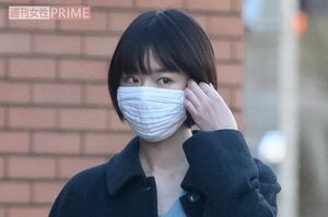 2020年12月中旬の朝、事務所に通勤する唐田えりかをキャッチ