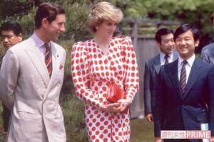 1986年、イギリスのチャールズ皇太子とダイアナ妃を京都・修学院離宮で迎えられた天皇陛下