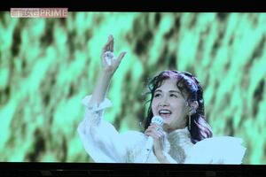 2014年の『紅白歌合戦』で『麦の唄』を歌う中島。『紅白』出場は'02年以来2回目